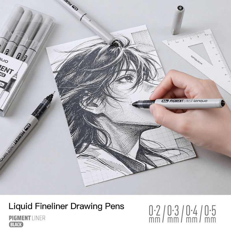 LANGUO 0.2/0.3/0.4/0.5 mm Micr - Copic Marker Sketch review and price