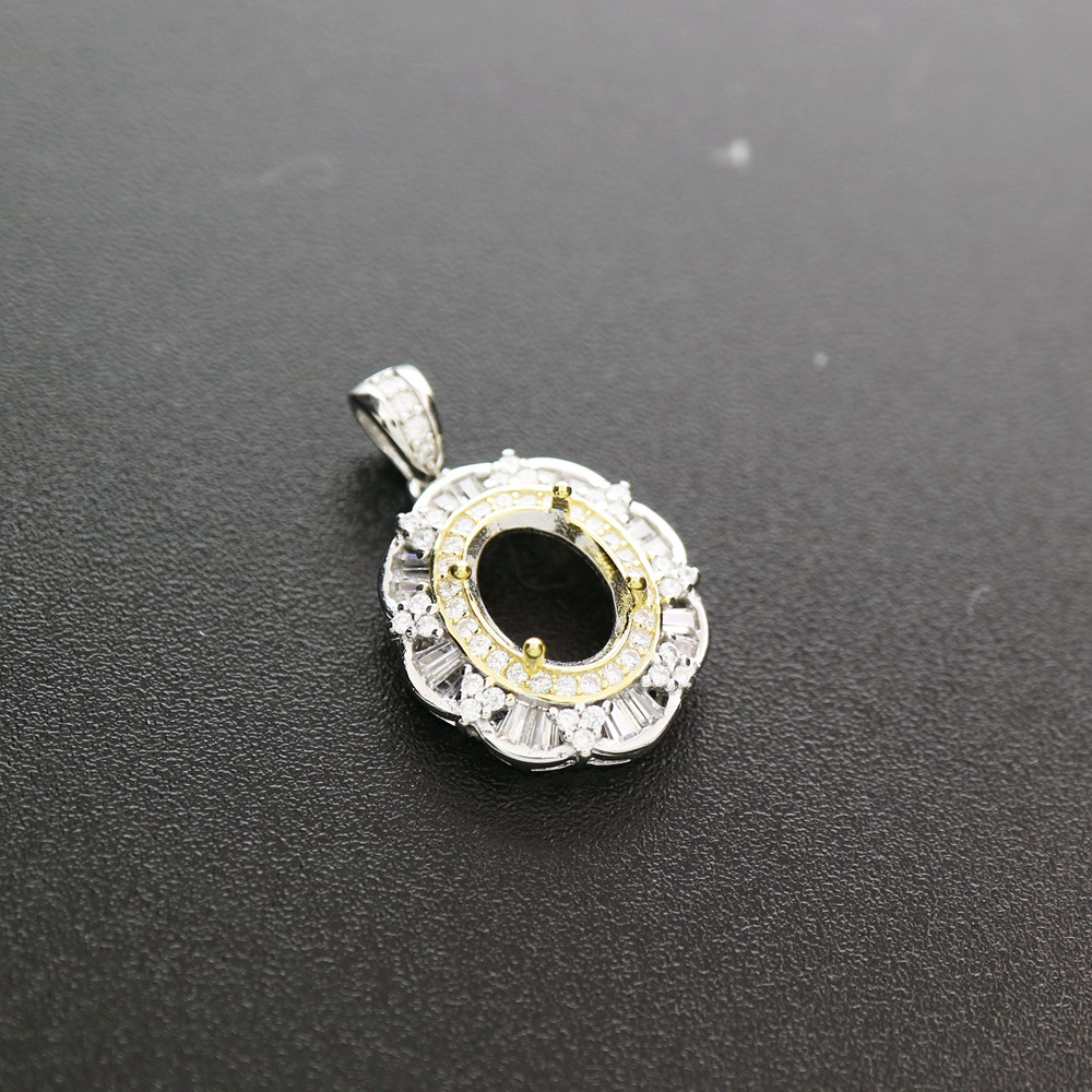 Multiple Size Oval Bezel Gold  - Bezels Set Pendant review and price