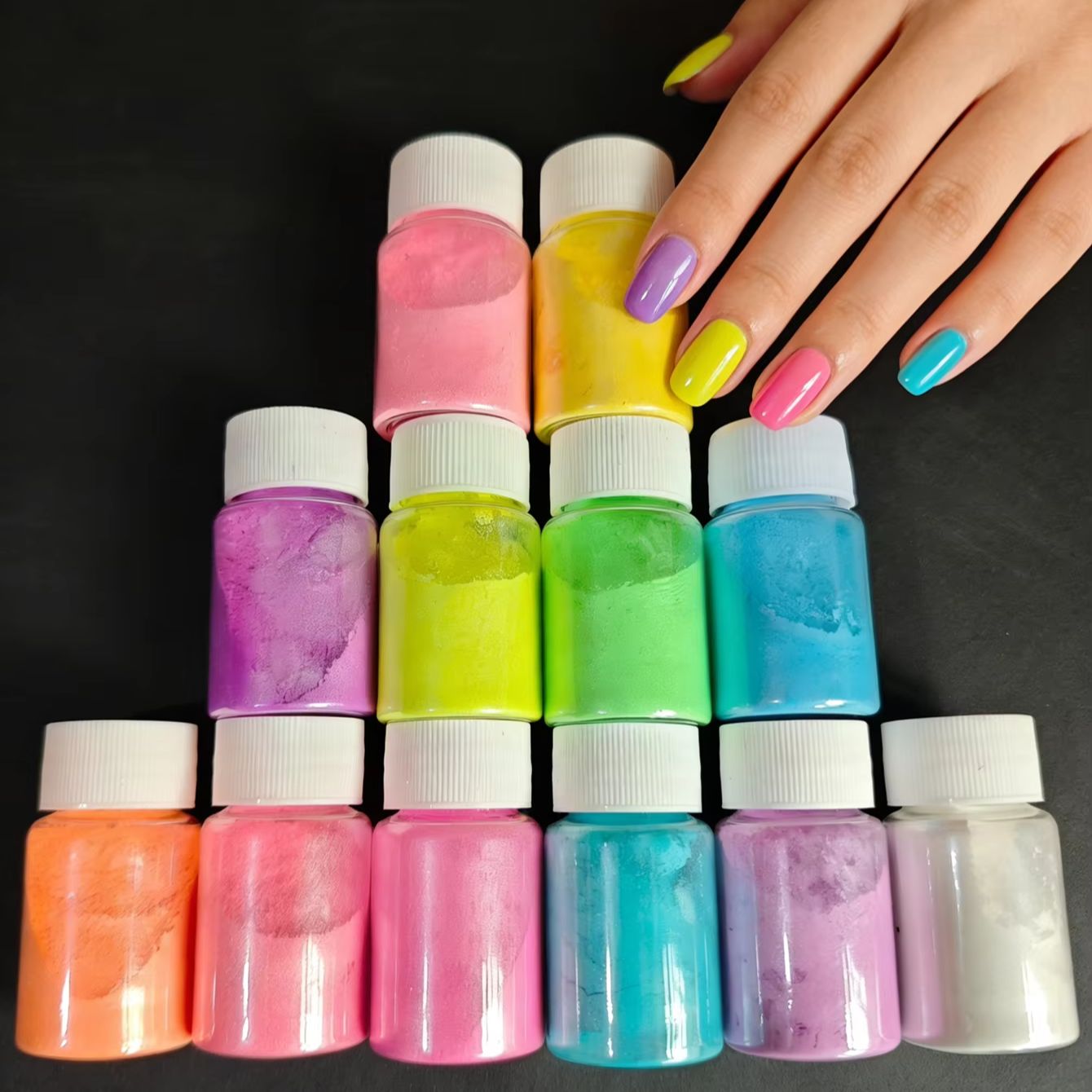 12 Colors Fluorescent Neon Pea - Resin Glitter Pack review and price