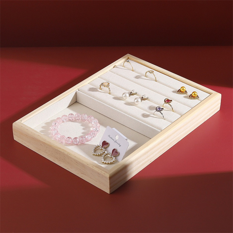 Vintage Jewelry Display Tray M - Wood Ring Blank review and price