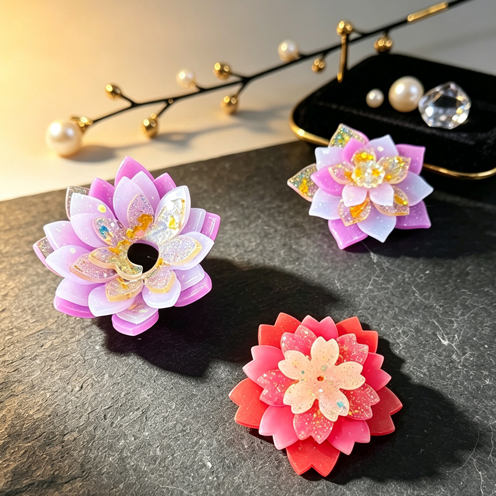 Multi-layer Flower Silicone Mo - Resin Craft Ideas review and price