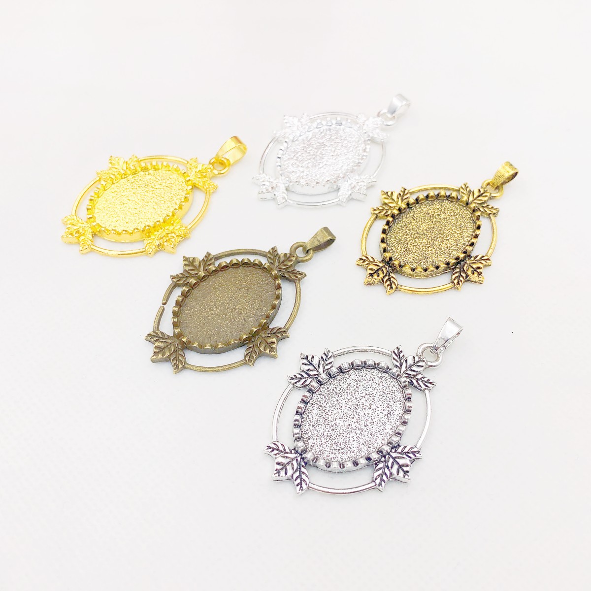 Onebeading Fit 18x25mm Oval Ca - Bezels Set Pendant review and price