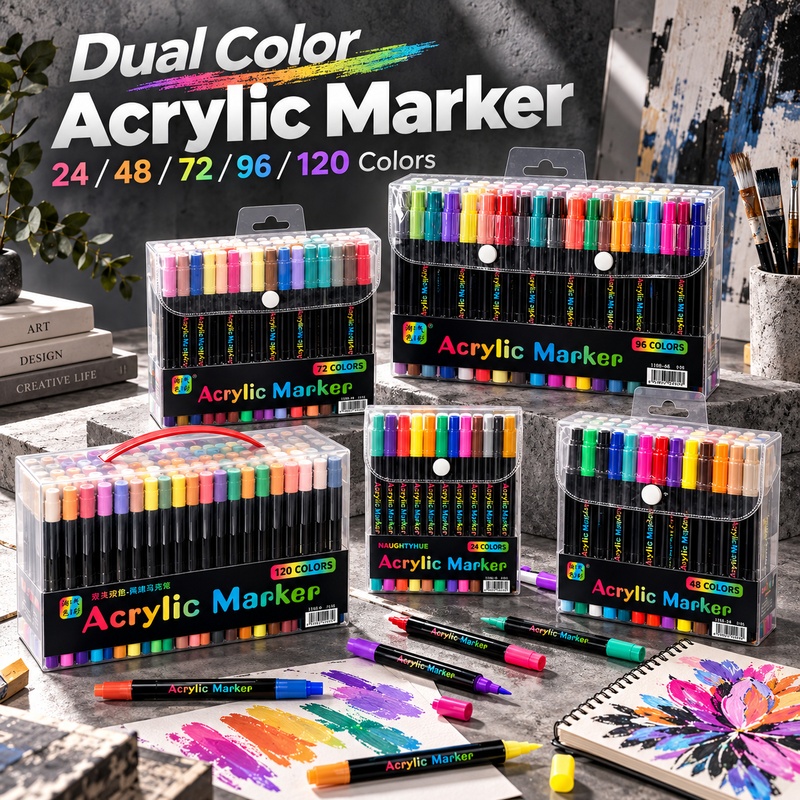 Dual Color Acrylic Paint Marke - Copic Marker Sketch review and price