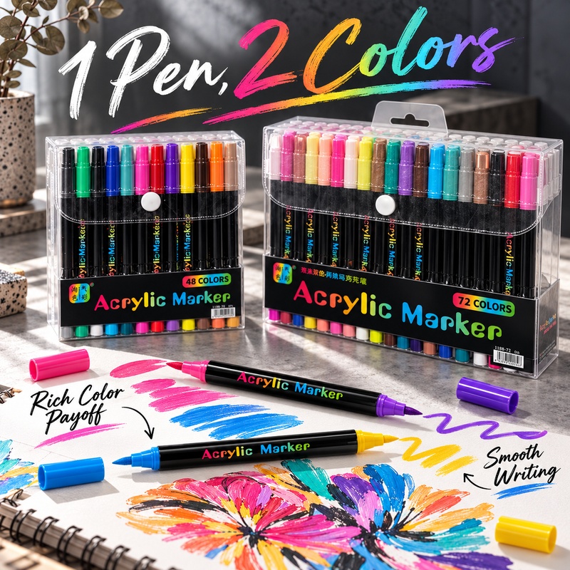 Dual Color Acrylic Paint Marke - Copic Marker Sketch review and price