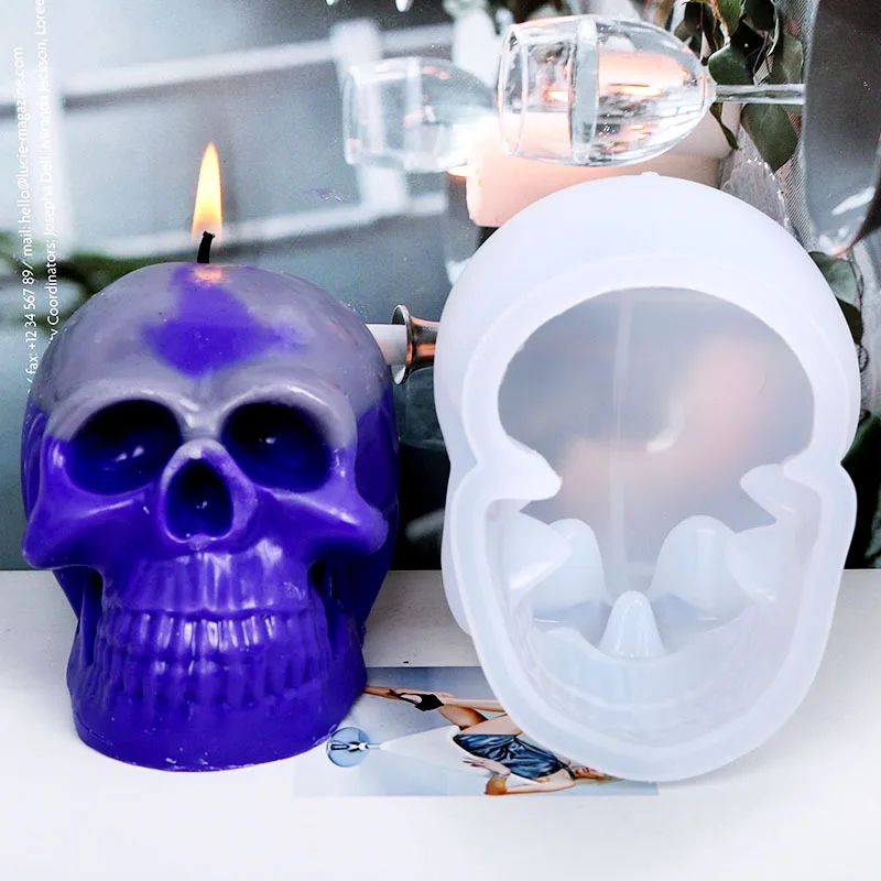 3D Skull Silicone Candle Molds - Resin Craft Ideas review and price